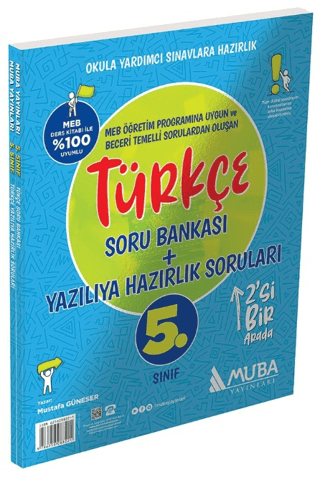 5. Sınıf Türkçe Soru Bankası + Yazılıya Hazırlık Soruları 2'si 1 Arada