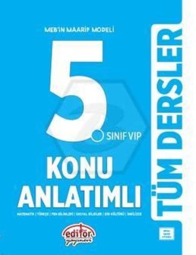 5. Sınıf VIP Tüm Dersler Konu Anlatımlı Kolektif