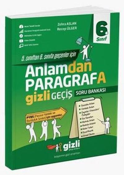 6. Sınıf Anlamdan Paragrafa Gizli Geçiş Soru Bankası Kolektif