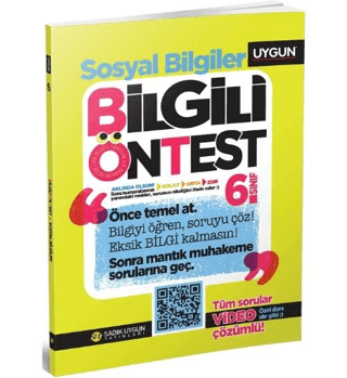 6.Sınıf Bilgili Ön Test Sosyal Bilgiler Kolektif