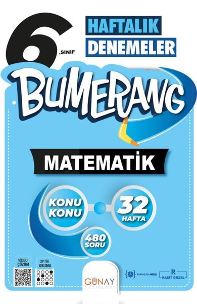 6. Sınıf Bumerang 32 Haftalık Matematik Denemeleri Ramazan Akkuş