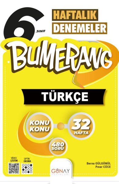 6. Sınıf Bumerang 32 Haftalık Türkçe Denemeleri Berna Gülgönül