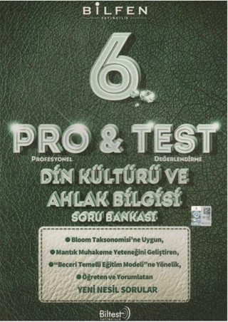 6.Sınıf Pro&Test Din Kültürü ve Ahlak Bilgisi Soru Bankası Kolektif