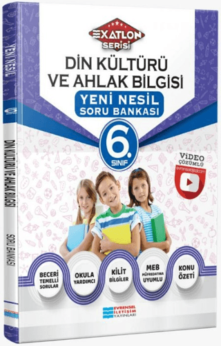 6.Sınıf Din Kültürü ve Ahlak Bilgisi Video Çözümlü Soru Bankası Kolekt