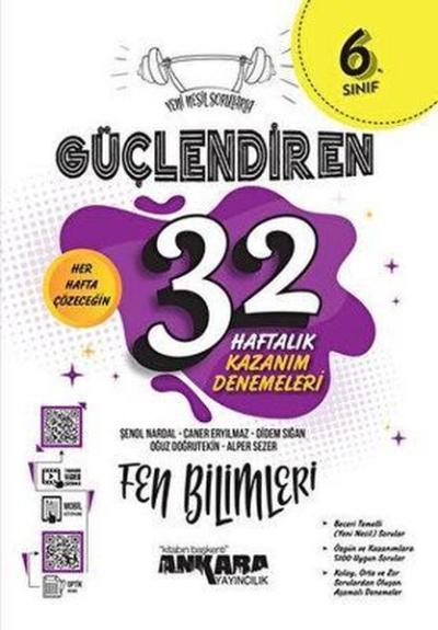 6. Sınıf Fen Bilimleri Güçlendiren 32 Haftalık Kazanım Denemeleri Alpe