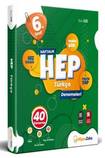 6. Sınıf Haftalık HEP Türkçe 40 Deneme Burcu Hızır