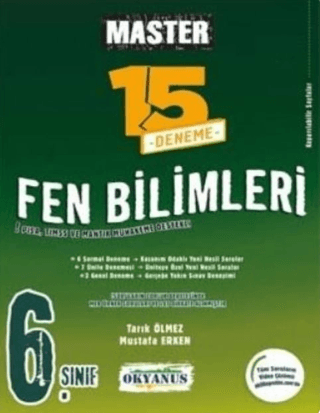 6. Sınıf Master 15 Fen Bilimleri Denemesi Kolektif