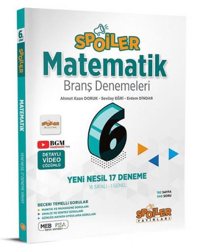 6.Sınıf Matematik Branş Denemeleri Kolektif