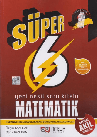 6. Sınıf Matematik Süper Yeni Nesil Soru Kitabı Barış Tazecan