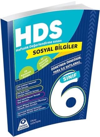 6. Sınıf Sosyal Bilgiler Haftalık Değerlendirme Sınavı HDS Kolektif