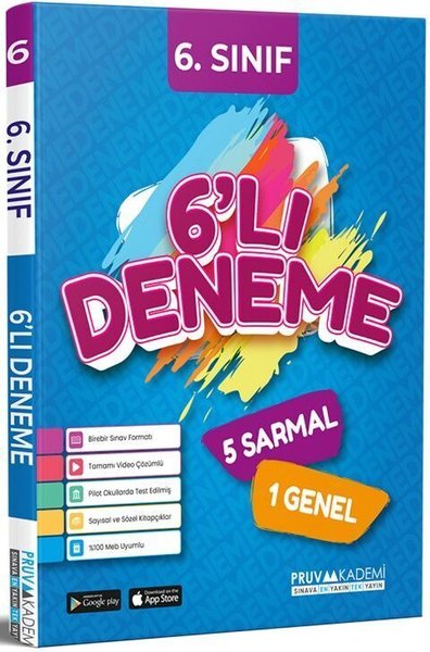 6. Sınıf Tüm Dersler 6'lı Deneme Kolektif