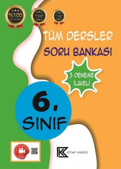 6. Sınıf Tüm Dersler Soru Bankası Video Çözümlü - 3 Deneme İlaveli Kol