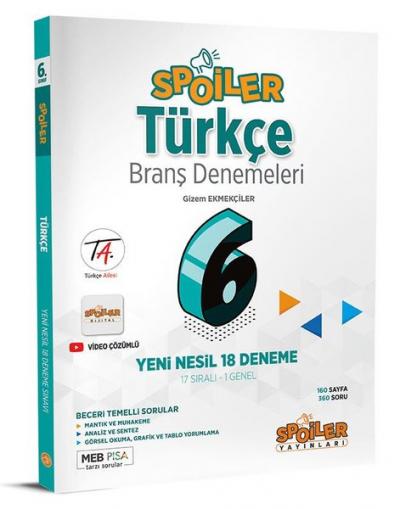 6.Sınıf Türkçe Branş Denemeleri Kolektif