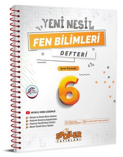 6.Sınıf Yeni Nesil Fen Bilimleri Defteri Kolektif