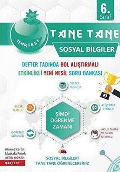 6. Sınıf Yeşil Tane Tane Sosyal Bilgiler Soru Bankası Kolektif