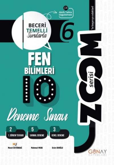 6. Sınıf Zoom Serisi Fen Bilimleri 10'Lu Branş Denemeler Ersin Eroğlu