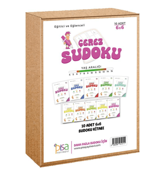 6X6 Eğitici ve Eğlenceli 10 Adet Çerez Sudoku Set Kolektif