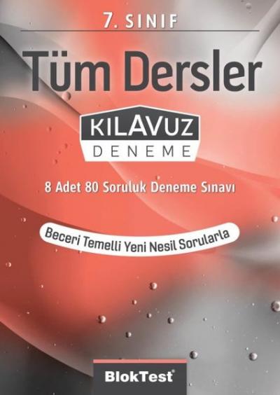 7.Sınıf Bloktest Tüm Dersler Kılavuz Deneme Kolektif