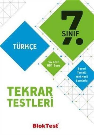 7.Sınıf Bloktest Türkçe Tekrar Testleri Kolektif