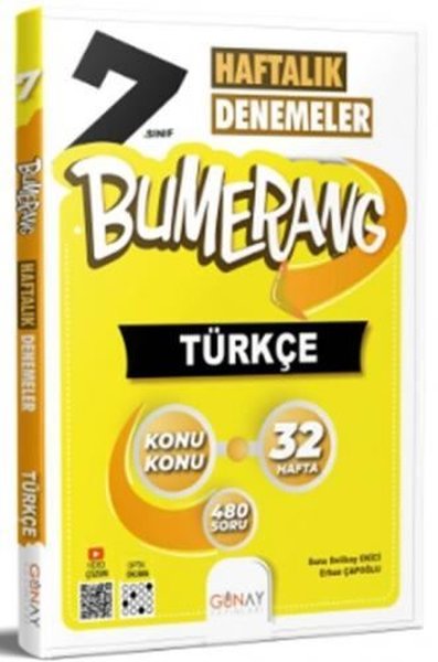 7.Sınıf Bumerang 32 Haftalık Türkçe Denemeleri Kolektif