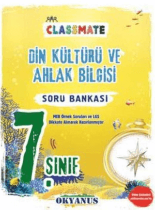 7. Sınıf Classmate Din Kültürü Ve Ahlak Bilgisi Soru Bankası Kolektif