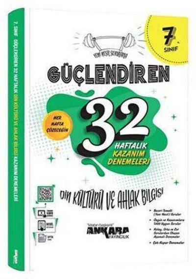 7. Sınıf Din Kültürü ve Ahlak Bilgisi Güçlendiren 32 Haftalık Kazanım 