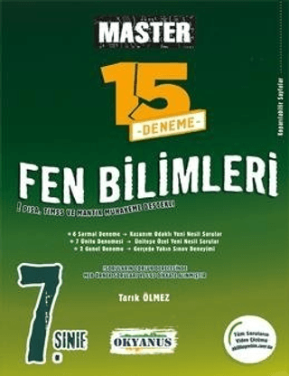 7. Sınıf Master 15 Fen Bilimleri Denemesi Kolektif