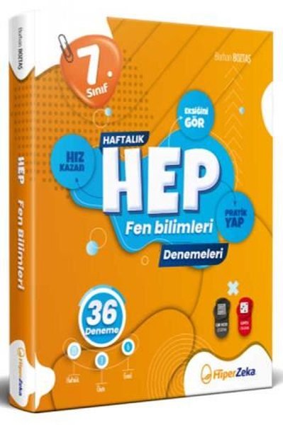 7. Sınıf Haftalık HEP Fen Bilimleri 36 Deneme Burhan Boztaş