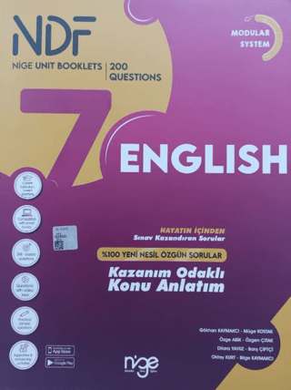 7. Sınıf İngilizce Ndf Nige Unıt Booklets Kazanım Odaklı Konu Anlatıml