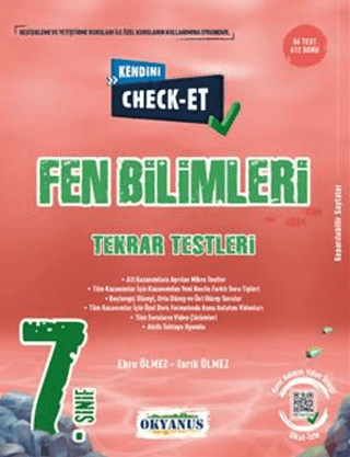 7. Sınıf Kendini Check - Et Fen Bilimleri Tekrar Testleri Kolektif