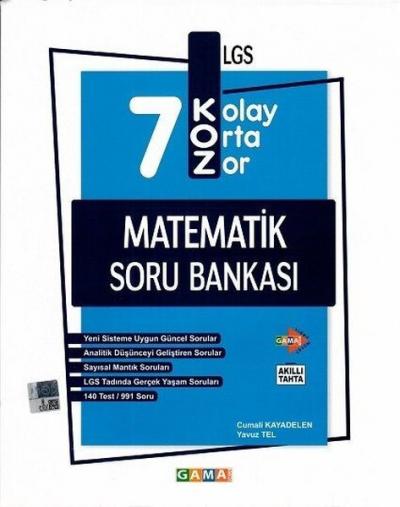 7.Sınıf Koz Matematik Soru Bankası Cumali Kayadelen