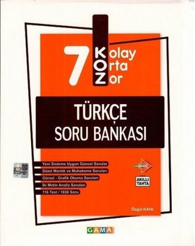 7.Sınıf LGS Koz Türkçe Soru Bankası Özgül Kaya