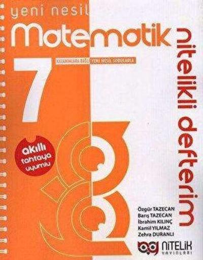 7. Sınıf Matematik Nitelikli Defterim Özgür Tazecan