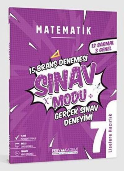 7. Sınıf Matematik Sınav Modu 15 Deneme Kolektif