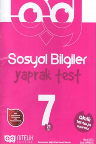 7. Sınıf Sosyal Bilgiler Yaprak Test Murat Usta