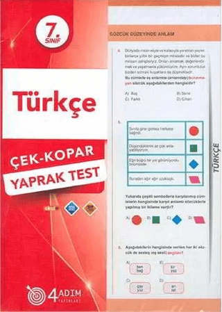 7. Sınıf Türkçe Çek Kopar Yaprak Kolektif