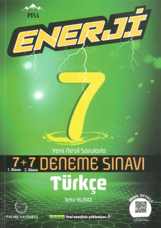 7. Sınıf Enerji Türkçe 7+7 Deneme Sınavı Kolektif