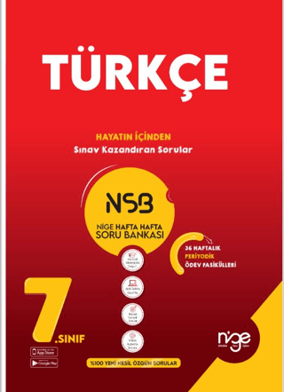 7. Sınıf Türkçe NSB Nige Hafta Hafta Soru Bankası Kolektif