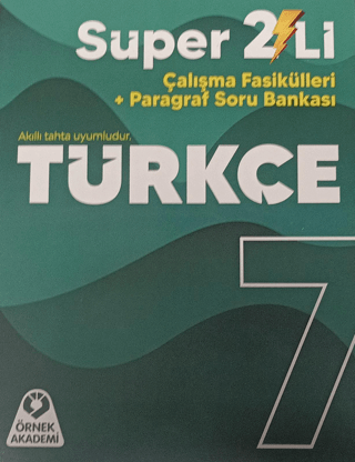 7. Sınıf Türkçe Süper 2'li Çalışma Fasikülleri + Paragraf Soru Bankası