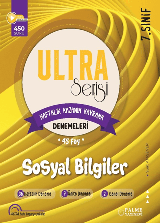 7. Sınıf Ultra Serisi Sosyal Bilgiler Denemeleri 45 Föy Suat Atasever