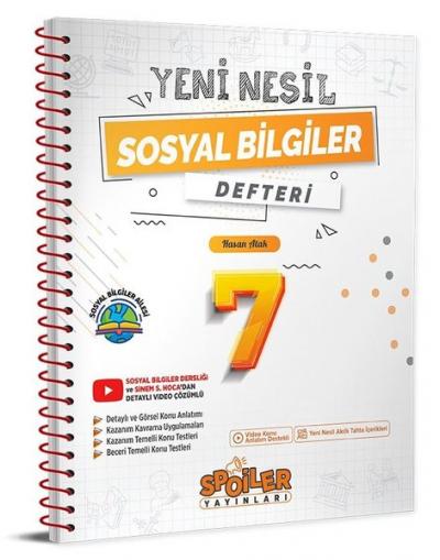 7.Sınıf Yeni Nesil Sosyal Bilgiler Defteri Kolektif