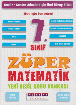 7. Sınıf Züper Matematik Yeni Nesil Soru Bankası Kolektif