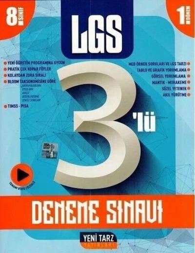 8.Sınıf 1.Dönem Deneme 3'lü Kolektif