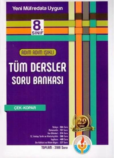 8.Sınıf Adım Adım Işıklı Tüm Dersler Soru Bankası Kolektif