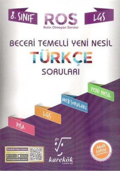 8.Sınıf Beceri Temelli Yeni Nesil Türkçe Soruları ROS Kolektif