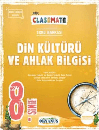 8. Sınıf Classmate Din Kültürü Ve Ahlak Bilgisi Soru Bankası Sultan Öz