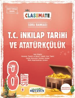 8. Sınıf Classmate T. C. İnkılap Tarihi Ve Atatürkçülük Soru Bankası K