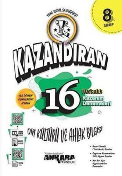 8. Sınıf Din Kültürü ve Ahlak Bilgisi Kazandıran 16 Haftalık Kazanım D