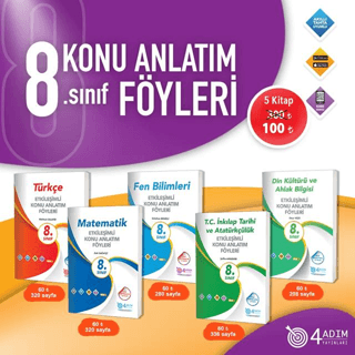 8. Sınıf Etkileşimli Konu Anlatım Föyleri Seti Kolektif