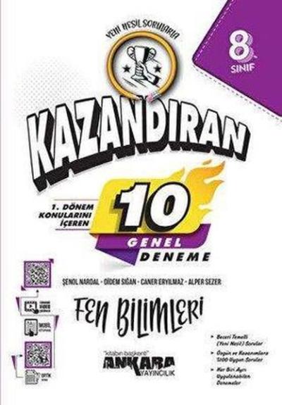 8. Sınıf Fen Bilimleri 1. Dönem Kazandıran 10 Deneme Alper Sezer